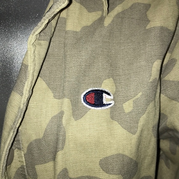 CHAMPION Rare Army Fatigue Camo Jacket Coat - Picture 2 of 8